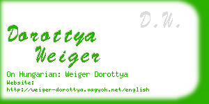 dorottya weiger business card